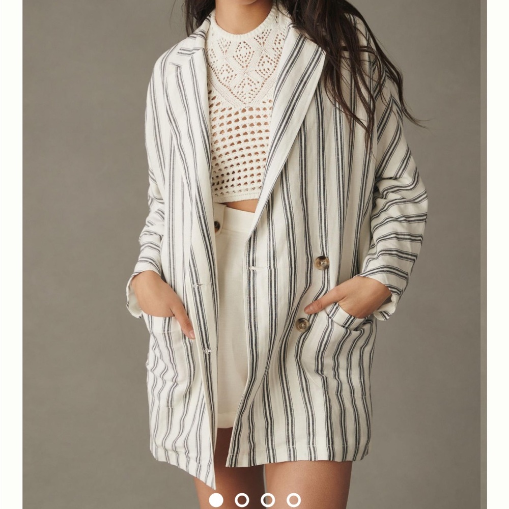 Anthropologie (Pilcro) Linen Blazer